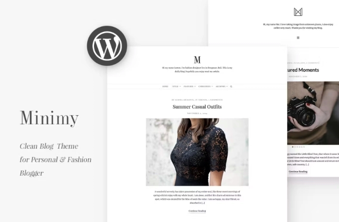 Minimy – Responsive Clean Personal & Fashion Blog 1.2.1