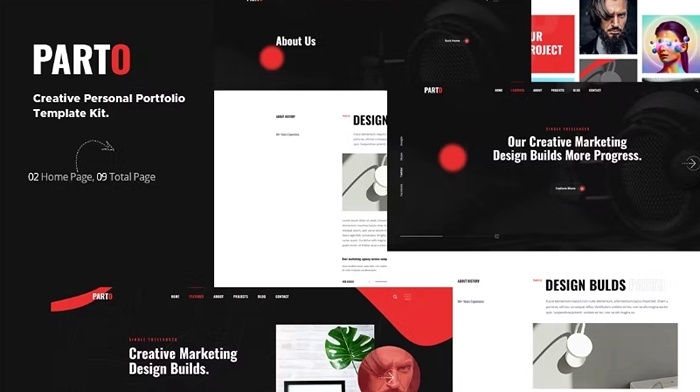 Parto – Creative Personal Portfolio Elementor Template Kit 1.0.0