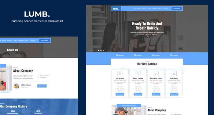 Lumb - Plumbing Service Elementor Template Kit 1.0.0