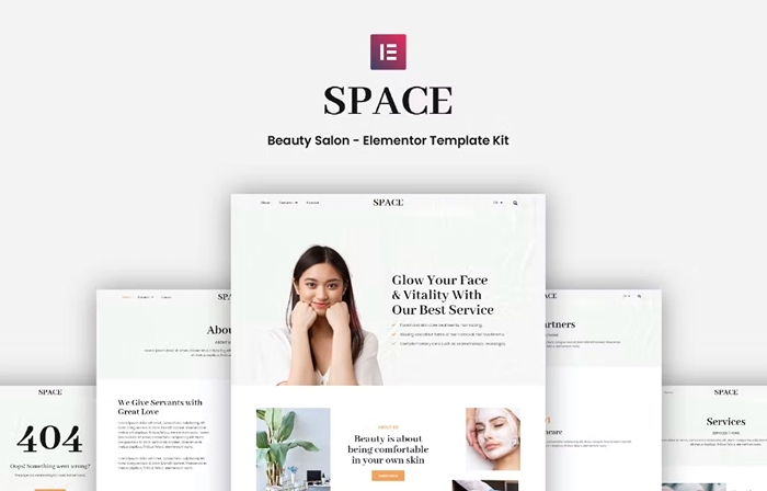 Space – Beauty Salon Elementor Template Kit 1.0.0
