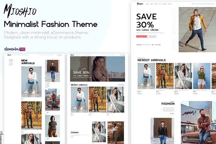 Mioshio – Fashion eCommerce Elementor Template Kit 1.0.0