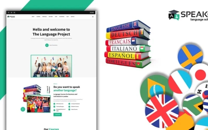 Powar-Speako Language Translation School Responsive 1.1.1