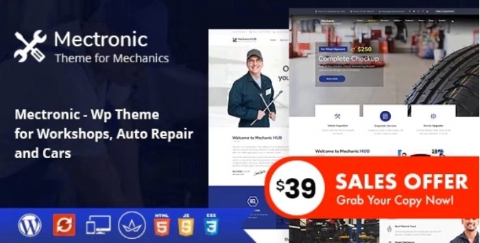 Mectronic - WordPress Theme for Car Repair Center 2.0