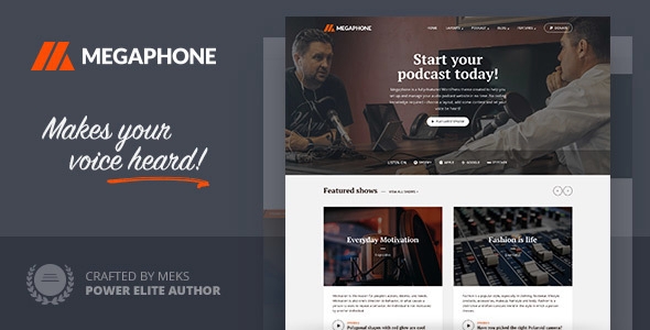 Megaphone β Podcast WordPress Theme 1.2.1