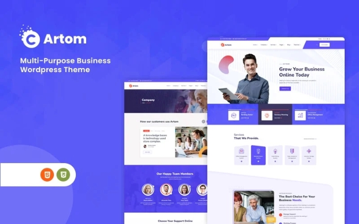 Artom – Business WordPress Theme 1.0.0