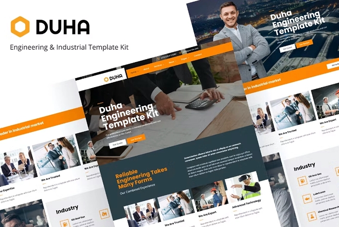 Duha – Engineering & Industrial Elementor Template Kit 1.0.0