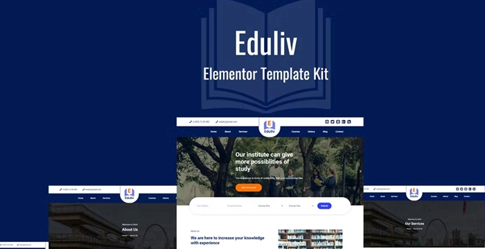Eduliv – Education Elementor Template Kit 1.0.0