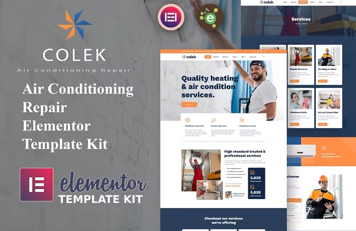 Colek – AC Repair Services Elementor Template Kit 1.0.0