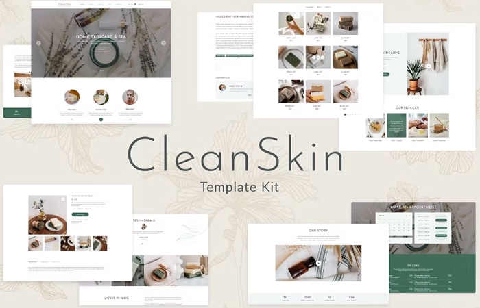 CleanSkin – Handmade Organic Soap & Natural Cosmetics Template Kit 1.0.0