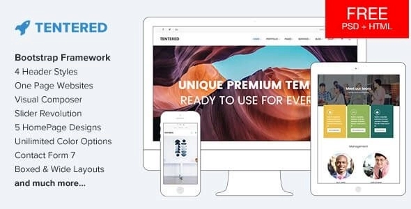 Tentered - Multi Purpose WordPress Theme 1.6