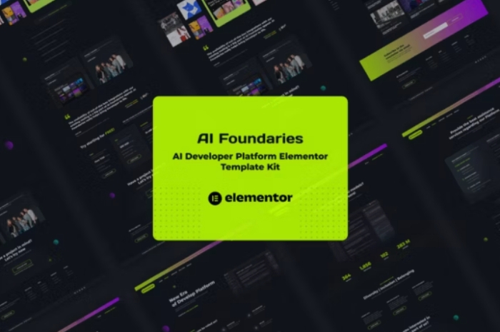 AI Foundaries – Software Developer Platform Elementor Template Kit 1.0.0