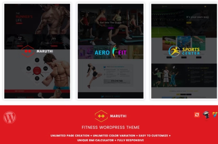 Maruthi Fitness – Fitness Center WordPress Theme 2.7
