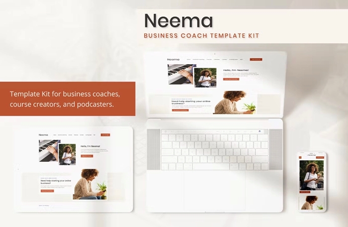 Neema – Business Coach Elementor Template Kit 1.0.0