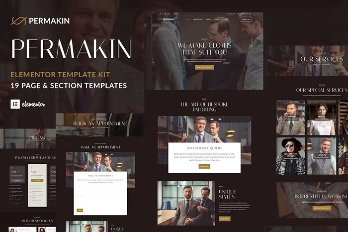 Permakin – Professional Tailor & Clothing Alteration Elementor Template Kit 1.0.0