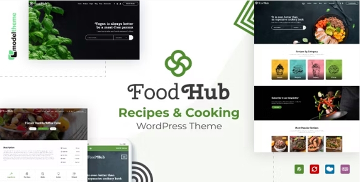 Foodhub – Recipes WordPress Theme 1.7