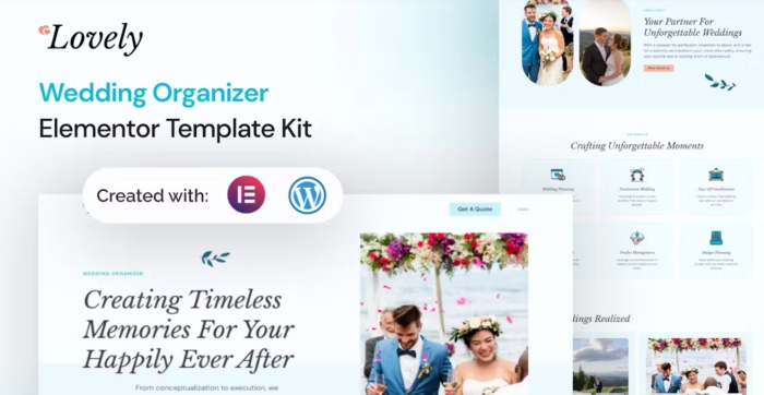 Lovely – Wedding Organizer Elementor Template Kit 1.0.0