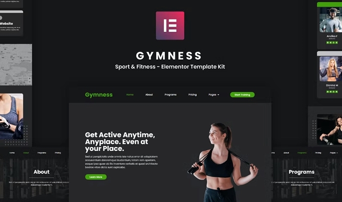 Gymness – Sport & Fitness Elementor Template Kit 1.0.0