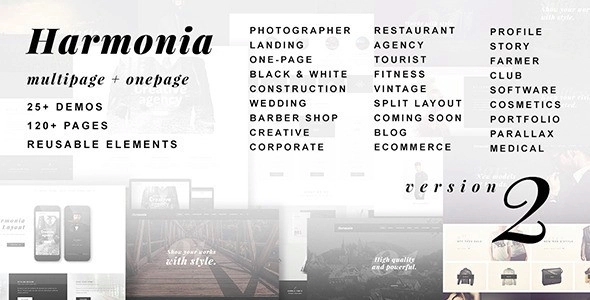 Harmonia – Creative Multi-Purpose WP Theme 1.6.0