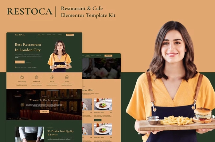 Restoca – Restaurant & Cafe Elementor Template Kit 1.0.0