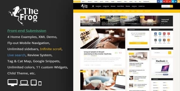 The Frog – Creative News / Blog Magazine & Front-end Submission 3.6