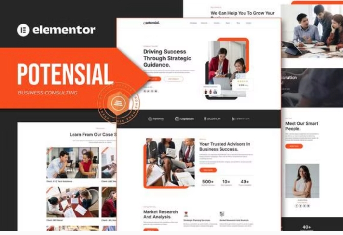 Potensial – Business Consulting Elementor Template Kit 1.0.0