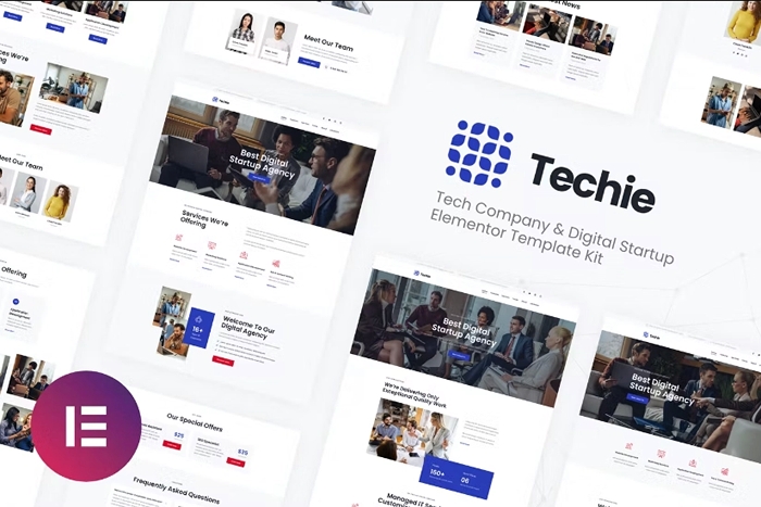 Techie – Tech Company & Digital Startup Elementor Template Kit 1.0.0