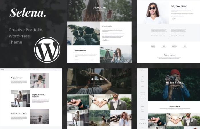 Selena. – Portfolio WordPress Theme 1.0.4