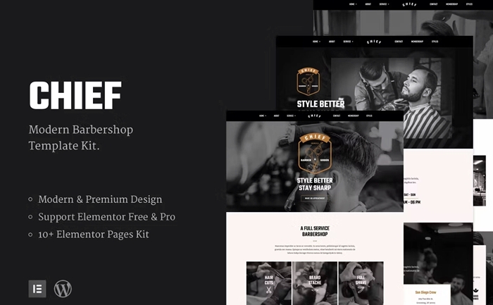 Chief – Modern Barbershop Template Kit 1.0.0