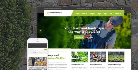 The Landscaper – Lawn & Landscaping WP Theme 3.3.3