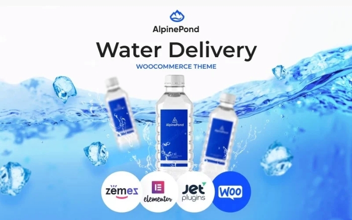 AlpinePond - WordPress Bottled Water Website Template 1.0.0