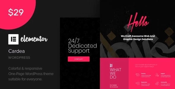 Cardea – Portfolio One Page WordPress Theme 2.3