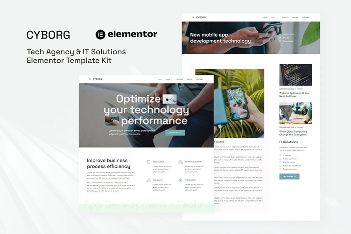 Cyborg – Tech Agency & IT Solutions Elementor Template Kit 1.0.0