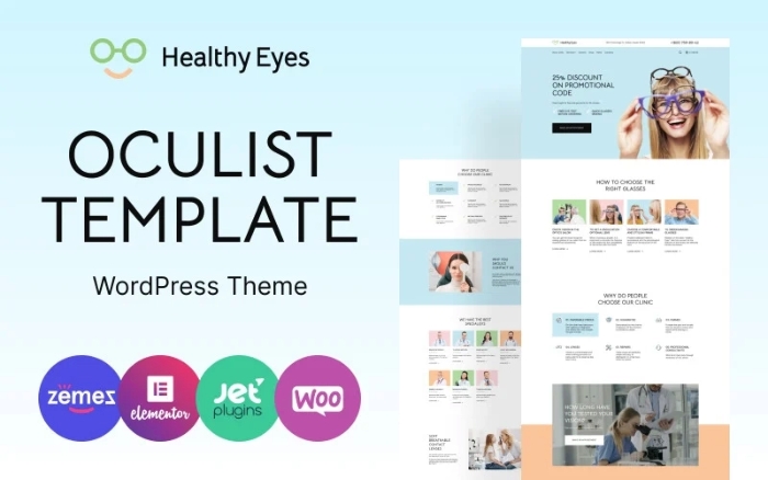 HealthEyes – Optician WordPress Theme 1.0.1