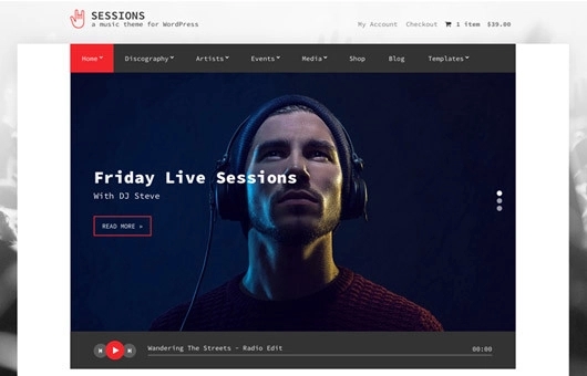 Sessions Music WordPress Theme By CSSIgniter 1.12.10