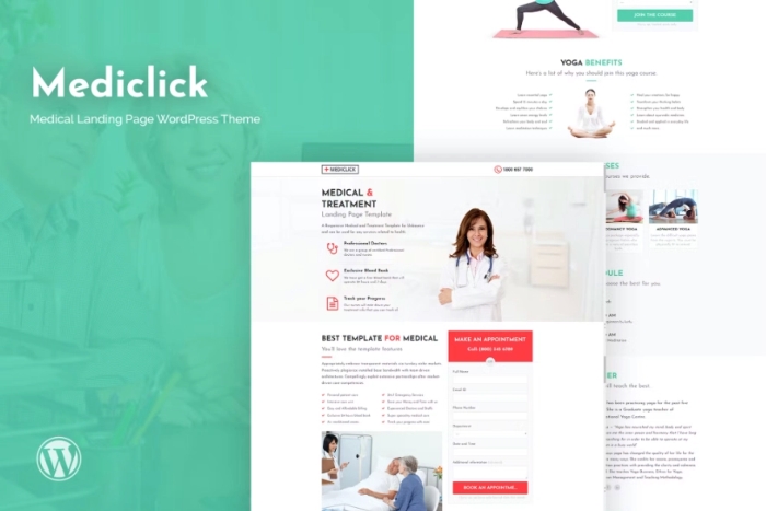 Mediclick – Medical Landing Page WP Theme 1.0.1