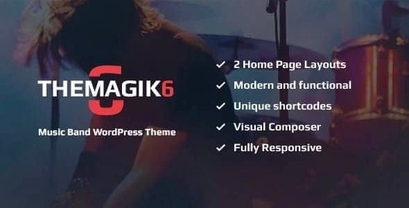 The Magic – Music Band & Musician Artist WordPress Theme 1.6