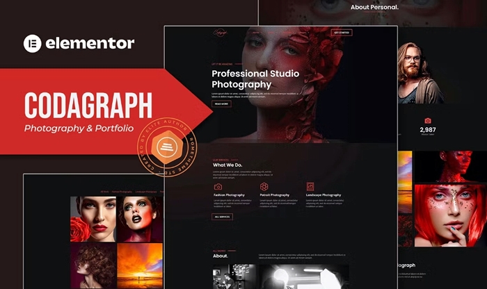 Codagraph – Photography & Portfolio Elementor Template Kit 1.0.0