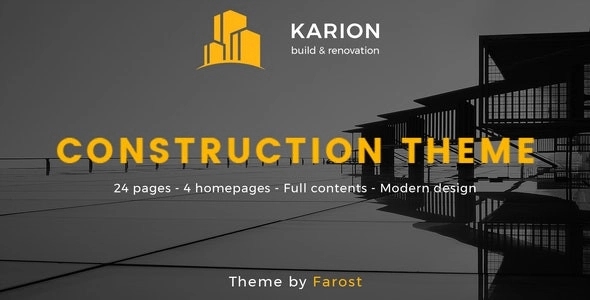 Karion – Construction & Building WP Theme 2.0