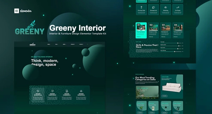 Greeny – Interior Elementor Template Kit 1.0.0