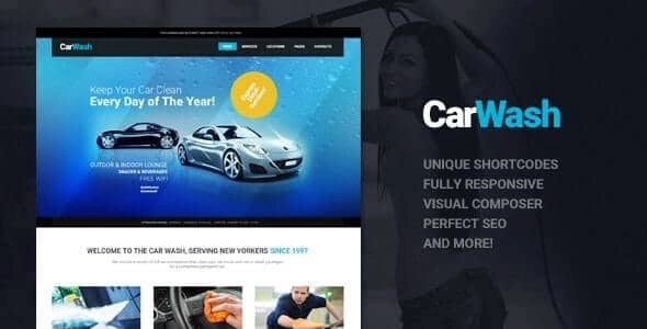 Car Wash Auto Mechanic & Repair Shop WordPress Theme 1.7