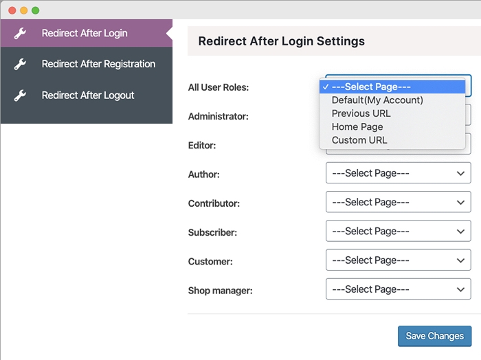 Redirect After Login Registration & Logout for WooCommerce 1.1.8