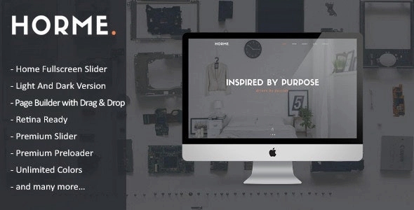 Horme – Clean One Page WordPress Theme 1.0