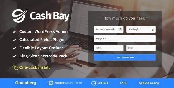 Cash Bay – Loan & Credit Money WP Theme 1.2.1