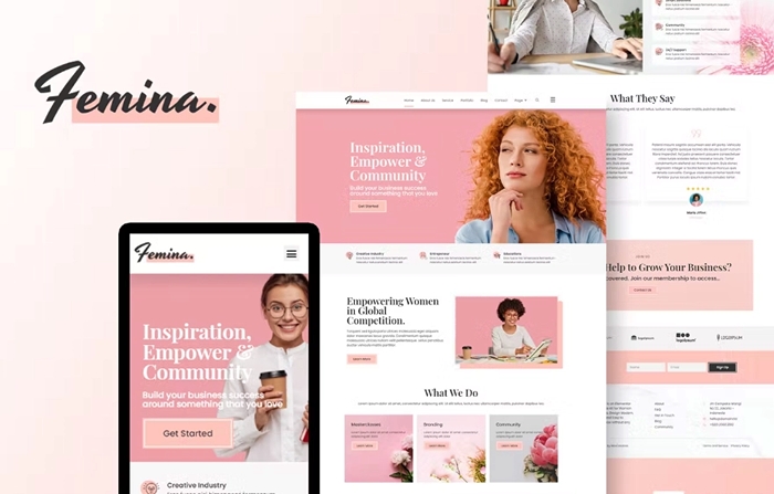 Femina – Feminine Business Elementor Template Kit 1.0.0