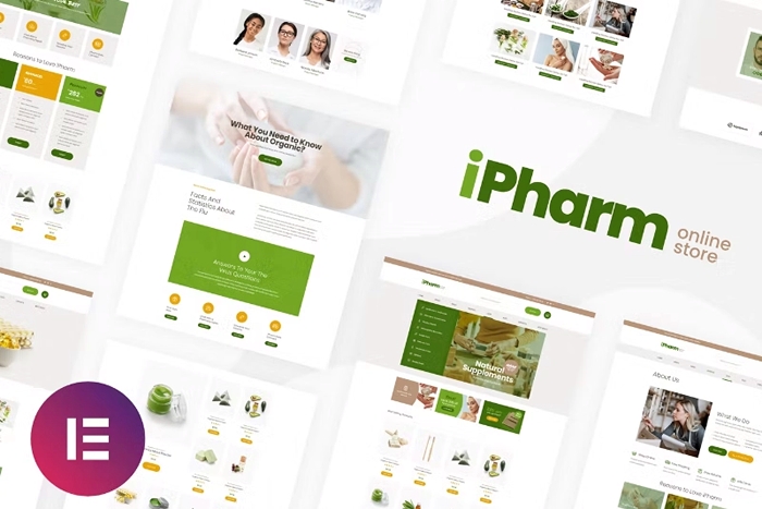 iPharm – Online Pharmacy Woocommerce Elementor Template Kit 1.0.0
