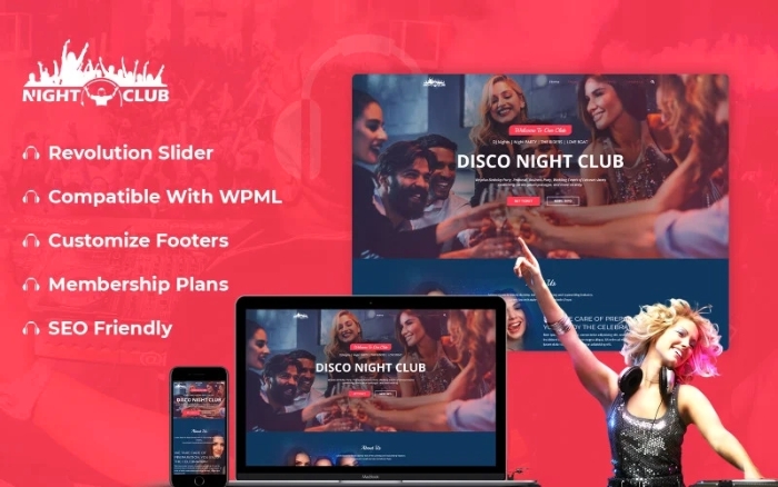 Night Club – Party WordPress Theme 1.0.0