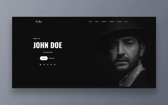 Velo – Personal Freelancer Portfolio WordPress Theme 2.0