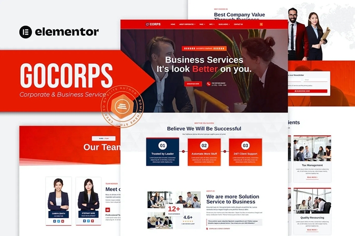 Gocorps – Corporate & Business Service Elementor Kit 1.0.0