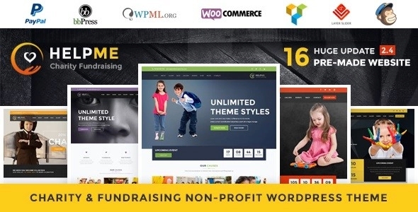 HelpMe – Nonprofit Charity WordPress Theme 2.7