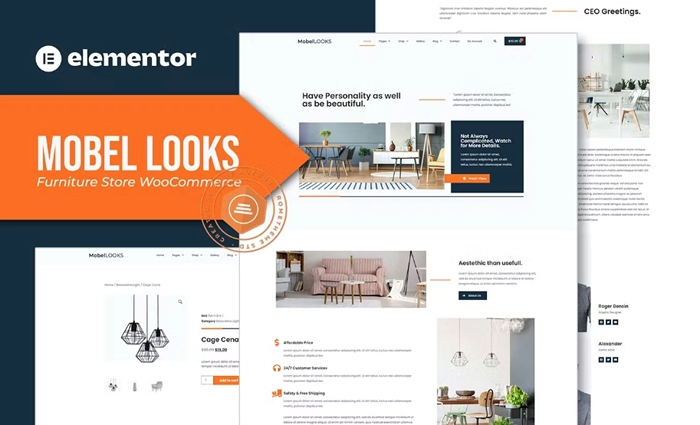 Mobel Looks – Furniture Store WooCommerce Elementor Template Kit 1.0.0
